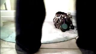 Eating her own nuggets