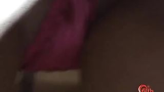 Japanese office girl shitting on stairway