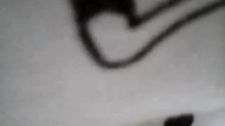 Spying on a hairy babe shitting and peeing