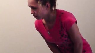 Girl desperate to poop in her panties