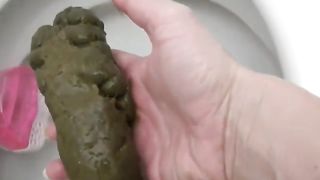 Giving birth to a monster turd