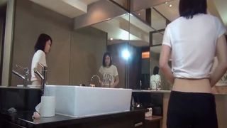 Japanese teen shitting after enema