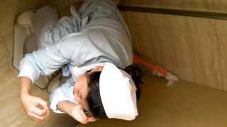 Spying on a Chinese girl peeing and pooping