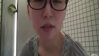 Japanese extreme pooping in close up