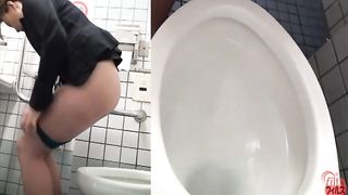 Huge turd from her tight ass