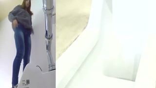 Amateur girl pooping