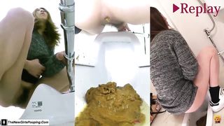 Amateur girl pooping