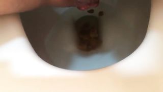 Sounds of a girl pooping