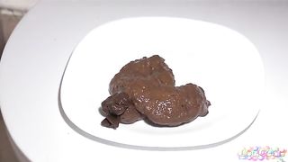 Fresh shit in close up