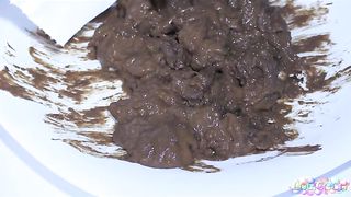 Fresh shit in close up