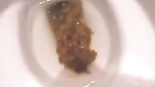 Cute Asian teen dropped a big one