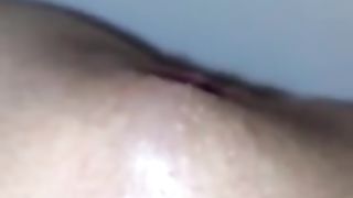 Pulled panties down so she can easily poop