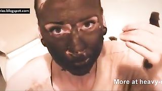 Redhead teen gives an amazing blowjob