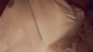 She did a real mess in white diapers