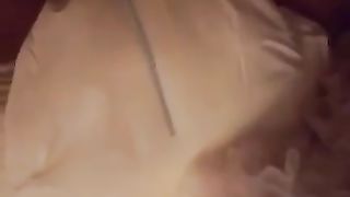 She did a real mess in white diapers