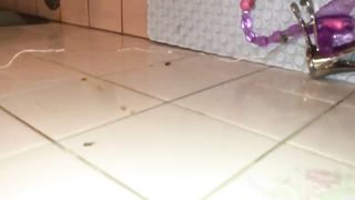 Fingering pussy made her poop