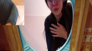Hairy babe shitting from a homemade toilet