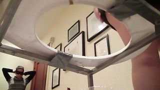 Many girls use a homemade toilet