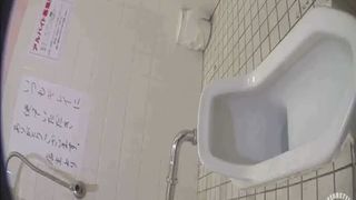 Japanese girls poop in public toilets