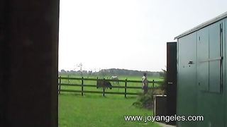 Shitting in a trash can