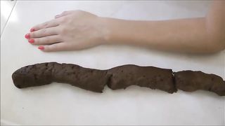 Monster turd on friend's naked body