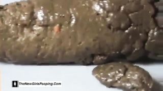 Huge turd from a perfect ass