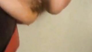 Close up of horny milf shitting