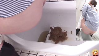 Mix of japanese girls that have diarheea