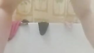 Shitting in doggystyle position