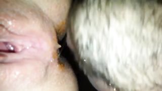 Licking a dirty butthole