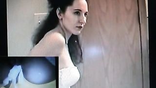 Pulled panties aside to poop