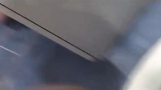 Sweet blonde milf shitting