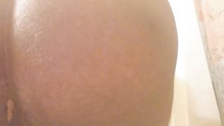 He decides to poop in close up