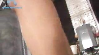 Black babe shits on old slave