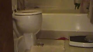 Big load of crap in pink panties