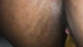 Ebony wife shitting and peeing