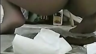 Black girl pooping two times