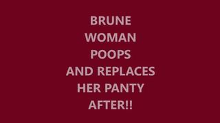 Spying on a college girl shitting