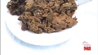 Four loads on white plate