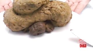 Four loads on white plate