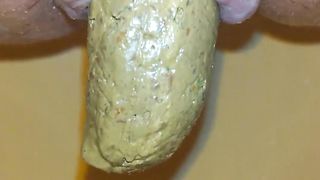 Green shit from tight ass