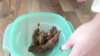 Tattooed brunette masturbating