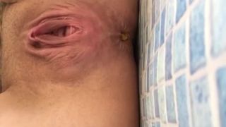 Hot girl is very constipated