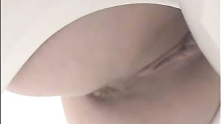 pooping on the toilet girl does a number 2 nice and mushy