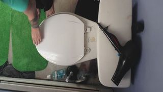 toilet pooping farting girl