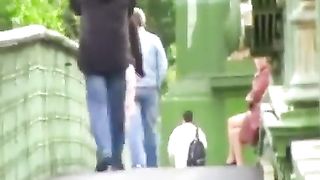 english girl pissing in public and flashing people