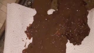 severe diarrhea on the floor