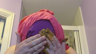 Shit smearing and eating