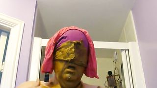 Shit smearing and eating