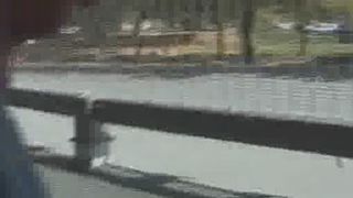 sexy dutch girl takes a shit in the parking garage